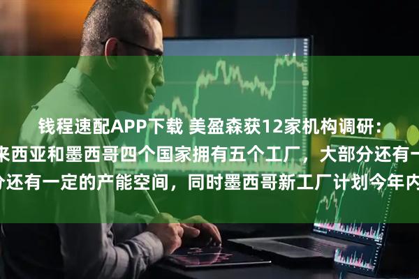 钱程速配APP下载 美盈森获12家机构调研：公司在越南、泰国、马来西亚和墨西哥四个国家拥有五个工厂，大部分还有一定的产能空间，同时墨西哥新工厂计划今年内投产（附调研问答）