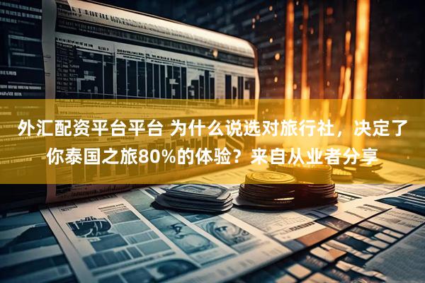 外汇配资平台平台 为什么说选对旅行社，决定了你泰国之旅80%的体验？来自从业者分享