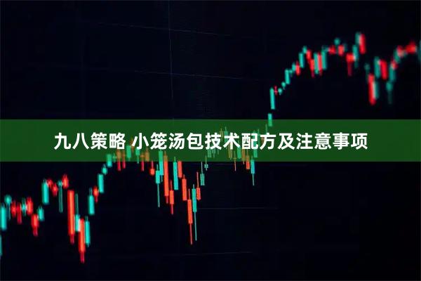 九八策略 小笼汤包技术配方及注意事项