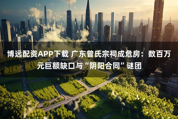 博远配资APP下载 广东曾氏宗祠成危房：数百万元巨额缺口与“阴阳合同”谜团
