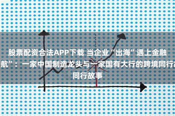 股票配资合法APP下载 当企业“出海”遇上金融“护航”：一家中国制造龙头与一家国有大行的跨境同行故事